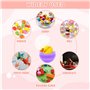 Neikafan 100 Pièces 2.8cm Mini Boule Transparente à Remplir Boule de Noel Transparente,Sphere Plastique,Boule en Plastique A Rem