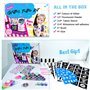 42 Couleurs (Comprend 12pcs Paillettes Lumineuses) mit 219 Pochoirs 213 Strass-Non-toxiqu