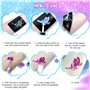 Kit Tatouage Paillettes Enfant Filles, 42 Couleurs (Comprend 12pcs Paillettes Lumineuses) mit 219 Pochoirs 213 Strass-Non-toxiqu
