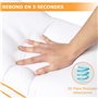 Maxzzz Oreiller 50x70 Lot de 2, Anti-acarien Anti-Transpiration Hypoallergénique,Oreiller Moelleux 100% Fibre Polyester, Respira