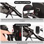 LEMEGO Support Téléphone Vélo Etanche Réfléchissant, Sacoche Guidon Cadre Vélo VTT, Rotation 360° avec Espace Rangement Ecran Ta