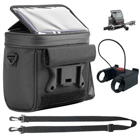 Hibisaws Bicyclette Sac Avant avec écran Tactile - Angle d'écran réglable du téléphone - Installation et Retrait Rapides - Peut
