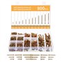 SOSINYA 800 Pcs Vis a Bois Autotaraudeuses