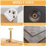 SOSINYA 800 Pcs Vis a Bois Autotaraudeuses,Vis tête plate Phillips,Vis Autoperforante.Vis Bois en Acier Au Carbone ultra dur,Zin