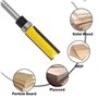 Lizaty 3 Pièces Fraise Defonceuse 8mm, Fraise a Copier Flush Trim Router Bits, Tige Fraise à Affleurer Avec Roulement Supérieur 