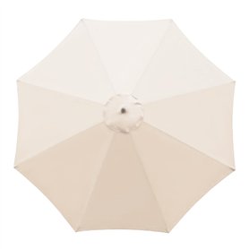 Plcnn Auvent de rechange pour parasol de terrasse - 3 m - 8 baleines - En polyester - Pour jardin