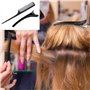 KHIRY Cape Coiffeur Brosse de Cou de Coiffure Reglable Blouse de Coiffure avec Plumeau Brosse à Cheveux pour Salon