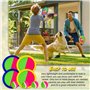 DUGEGAYL Jeu Catch Ball et Toss, Raquette de Plage, Disque de Jeu de Lancer, Enfants Lancer Catch Ball Jouet avec 4 Palettes et 