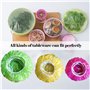 Couvercle de protection alimentaire éLastiques 60 Couvercle de Protection Alimentaire éLastiques Couvercle en Plastique Réutilis
