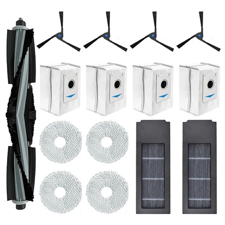 Odashen Lot de 15 accessoires de rechange pour aspirateur Ecovacs Deebot X2 / X2 Omni / X2 Pro / DEX86