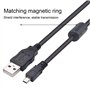 Rnitle Câble USB compatible avec Panasonic/Lumix/Nikon DMC-FZ1000 -FZ300 -FZ200 -FZ72 -FZ70 DMC-FT5 -FT30 Charge USB Data donnée