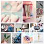 INNICON 14x Silicone Muold Diamant Bracelet 60x Accessoires Set pour Fille Original Conception Jeux de Décoration Création de Bi