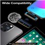 XIXIXIAXIA Mini Micro Cravate sans Fil pour Android/iPhone/Ordinateur Portable/iOS – Microphone à Revers à réduction du Bruit po