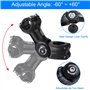 Potence de Vélo Réglable ±60° Tige de Guidon pour VTT 25.4mm Alliage d'aluminium pour Vélo de Montagne BMX Vélo de Route 110 mm