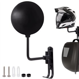 Support de Casque de Moto de Mural Porte de Casque de Moto de Rotation 180° Rangement Exposition Décorative de Casques de Moto V