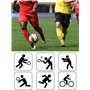 DEBAIJIA Unisexe Chaussette de Football pour Homme Femme Garçon Fille, Genou Hautes Longue Chaussettes Sports pour Football, Bas