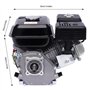 1 kW - Noir - Moteur à essence - Convient pour les appareils