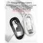 Sinoacc Chargeur Compatible avec Skg Letsfit Cubitt Yamay Willful Kospet Tozo Wyze Umidigi Blackview Câble de charge USB Magnéti