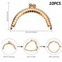 Arc en Métal Cadre Baiser Fermoir Serrure Semi-Circulaire Sac À Main Sac Cadre Fermoir Serrure Fermoirs Craft Cadre pour DIY Por