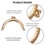 Arc en Métal Cadre Baiser Fermoir Serrure Semi-Circulaire Sac À Main Sac Cadre Fermoir Serrure Fermoirs Craft Cadre pour DIY Por