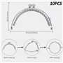 Arc en Métal Cadre Baiser Fermoir Serrure Semi-Circulaire Sac À Main Sac Cadre Fermoir Serrure Fermoirs Craft Cadre pour DIY Por