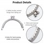 Arc en Métal Cadre Baiser Fermoir Serrure Semi-Circulaire Sac À Main Sac Cadre Fermoir Serrure Fermoirs Craft Cadre pour DIY Por