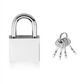 Cadenas Robuste 40mm Haute Sécurité - D'extérieur Imperméable Antirouille [4 Clés] - Lourd en Acier Allié pour Entrepôt