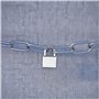 Cadenas Robuste 40mm Haute Sécurité - D'extérieur Imperméable Antirouille [4 Clés] - Lourd en Acier Allié pour Entrepôt, Contene