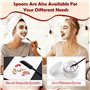 3 Pièces Spatules en Silicone,Mini Spatules en Silicone,Petite Cuillère Réutilisable de Maquillage en Caoutchouc,Souple Patisser