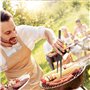 2 PCS Pinces de cuisson inox longues，Pince Cuisine Inox Professionnel，Pince de Chef, pince à barbecue，pour Cuisiner Griller et C