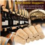 LOBVABA 20 Pièces Bouchons en Liège Naturel Bouchon,Bouteille de Vin,Bouchon Liège Bouteille Vin en Bois Bouchon en Liège,Liège 