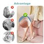 6 Paires de Coussinet Talon Chaussure en gel silicone Autocollants pour chaussures invisibles Protege Talon pour femmes et homme