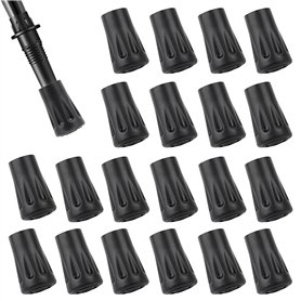 20 Pcs Protecteur en Caoutchouc Embouts pour bâtons de Marche Nordique