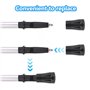 20 Pcs Protecteur en Caoutchouc Embouts pour bâtons de Marche Nordique, Rechange en Embout Baton de Marche, Embout bâtons de ran