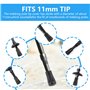 20 Pcs Protecteur en Caoutchouc Embouts pour bâtons de Marche Nordique, Rechange en Embout Baton de Marche, Embout bâtons de ran