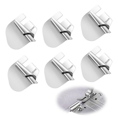 4 Accessoires Couture pour Machines à Coudre Pied Presseur Ourlet Roulé， D'Ourlet Roulé à Coudre，pour Machines à Coudre Pied-de-