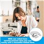 4 Accessoires Couture pour Machines à Coudre Pied Presseur Ourlet Roulé， D'Ourlet Roulé à Coudre，pour Machines à Coudre Pied-de-