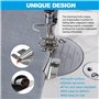 4 Accessoires Couture pour Machines à Coudre Pied Presseur Ourlet Roulé， D'Ourlet Roulé à Coudre，pour Machines à Coudre Pied-de-