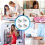 4 Accessoires Couture pour Machines à Coudre Pied Presseur Ourlet Roulé， D'Ourlet Roulé à Coudre，pour Machines à Coudre Pied-de-