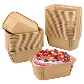 50 Pièces Mini Moules à Gâteaux en Papier