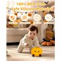 Veilleuse Bébé Veilleuse Enfant, Rechargeable USB+3 Luminosité+Fonction Minuterie, Citrouille Veilleuse Bebe Silicone Souple LED