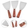 Spatule Plancha Spatule Barbecue Spatule Plate Inox Spatule Avec Manche en Bois Ustensiles pour Plancha Spatule en Acier Inoxyda