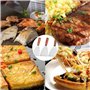 Spatule Plancha Spatule Barbecue Spatule Plate Inox Spatule Avec Manche en Bois Ustensiles pour Plancha Spatule en Acier Inoxyda