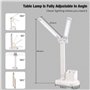 Vinabo Lampe de Bureau LED, 3 Luminosité 3 Couleurs Lampe Bureau, Protection des Yeu Lumiere Bureau USB pour Lire Étude Portable