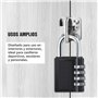 Vinabo Cadenas à Combinaison 4 Chiffres - Serrure Sécurisée avec Code Personnalisable, pour Portail, Garage, Casiers, École, Gym