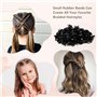 Diboniur Elastique Cheveux,50 Pièces Élastique Cheveux et 450 Pièces Petit Elastique Cheveux,Mini Elastique Cheveux,Elastiques à