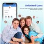 Diboniur Pèse-personne numérique avec graisse corporelle et masse musculaire avec application - Avec analyse de la graisse corpo