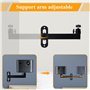 mimzemamz Support Videoprojecteur Mural, Support Projecteur Réglable Rotation à 360°, Support Retroprojecteur en Métal avec Adap