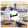 mimzemamz Support Videoprojecteur Mural, Support Projecteur Réglable Rotation à 360°, Support Retroprojecteur en Métal avec Adap