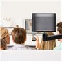 mimzemamz Support Videoprojecteur Mural, Support Projecteur Réglable Rotation à 360°, Support Retroprojecteur en Métal avec Adap